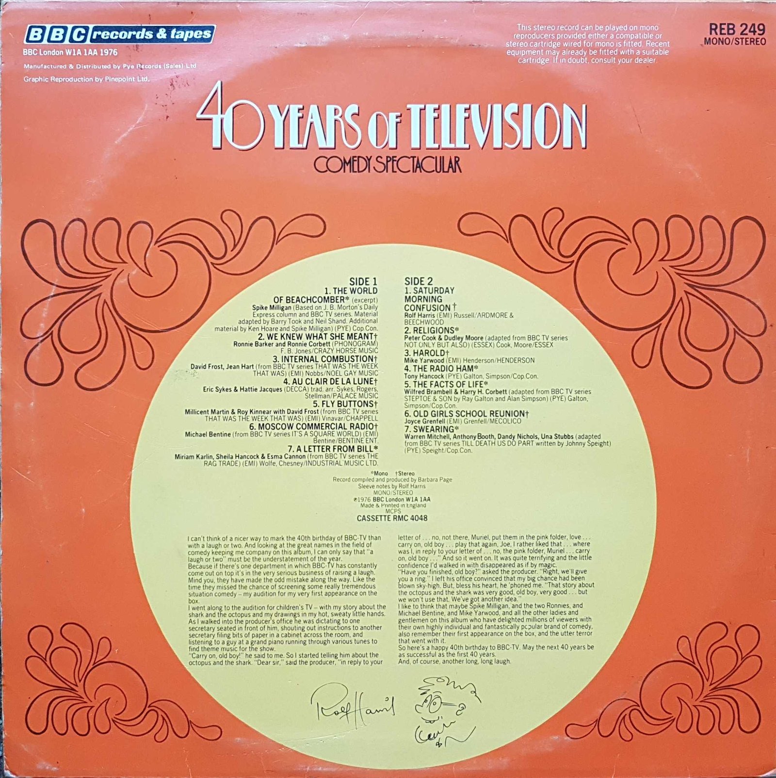 Back cover of REB 249